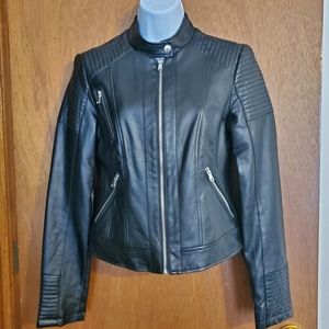 Faux leather jacket